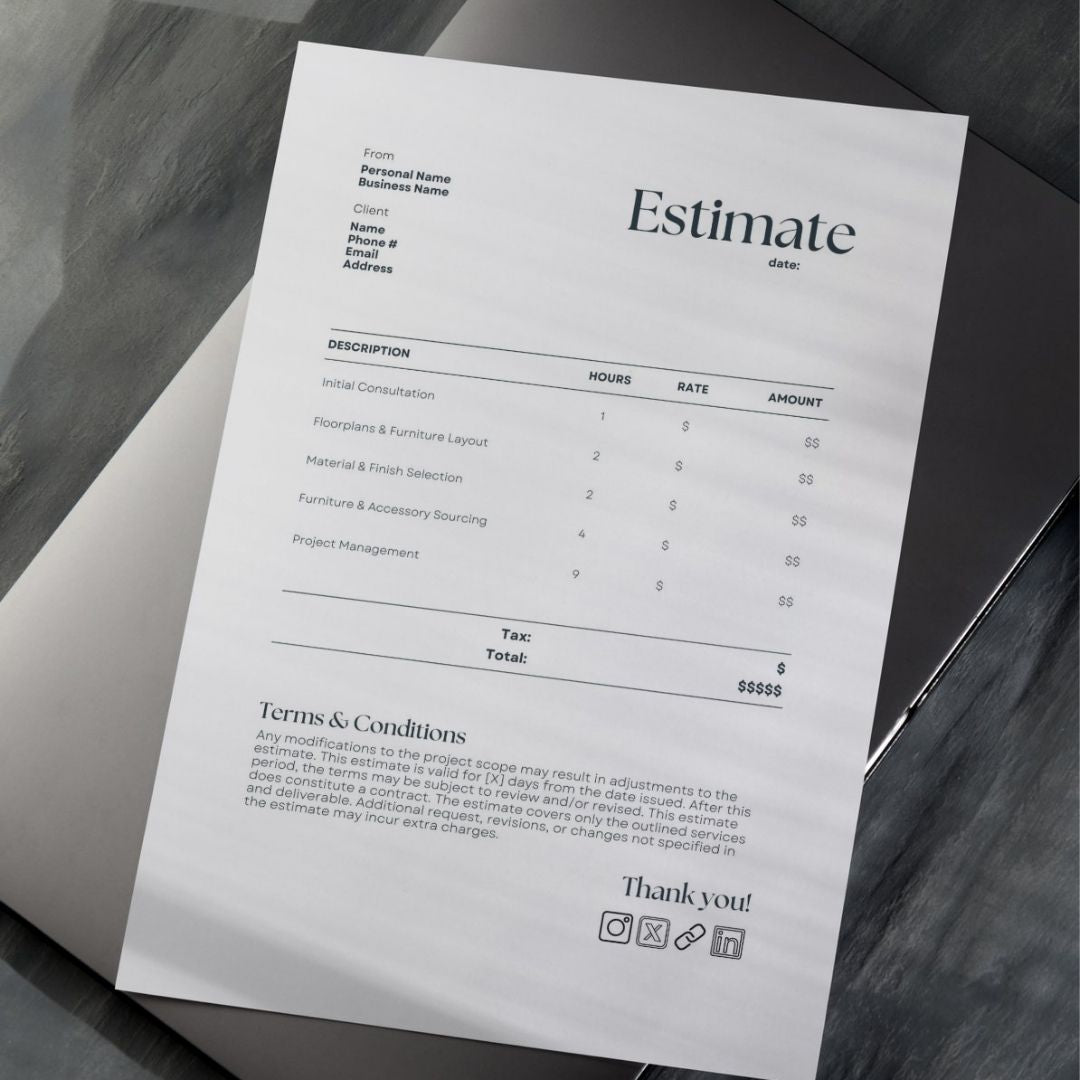 Estimate Digital Download