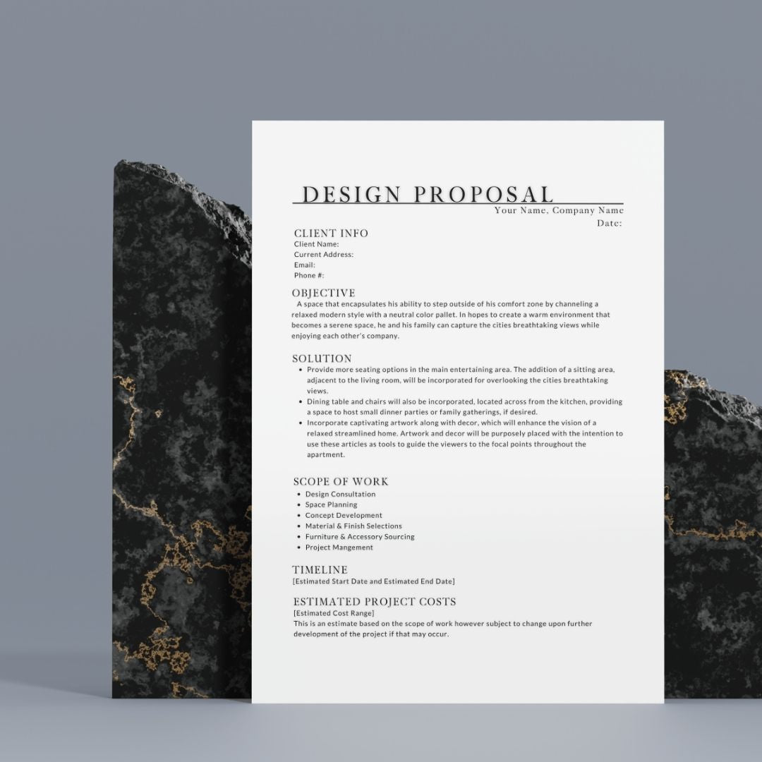 Design Proposal Digital Download